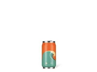 Thermosbeker Les Artistes Paris blik 280ml Wave met rietje - 1