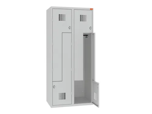 Z-garderobekast,HxBxD 1800x800x500mm,draaigrendel,romp RAL7035