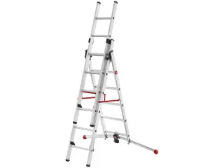 multifunctionele telescoopladder,2x6/1x5,sporten,balk L 3,73m - 1