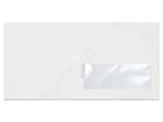 Dienstenvelop Venster Rechts Raadhuis 110x220mm Dl (ea5/6) Wit Gegomd - 5