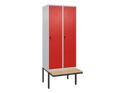 locker voor scheiding van kleding,HxBxD 2120x800x815mm,2vak