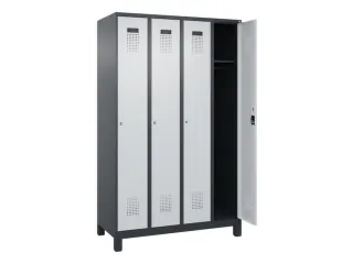 locker,HxBxD 1950x1200x500mm,4vak,vak B 300mm,cil.-slot,voeten - 2
