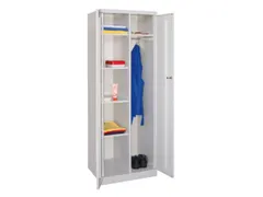 kleding-/wasgoedkast,RAL 7035,HxBxD 1800x600x500mm,vak B 300mm