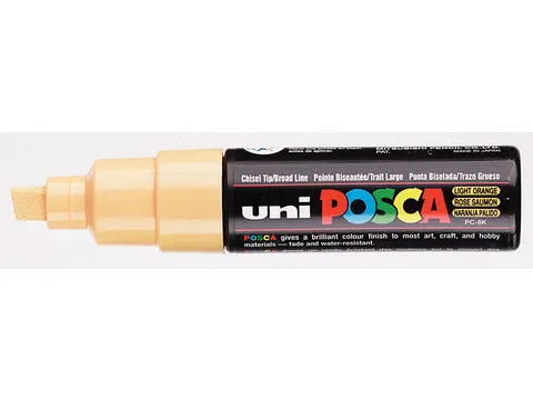 Verfstift Posca PC8K Brede punt 8mm schuin zalmroze
