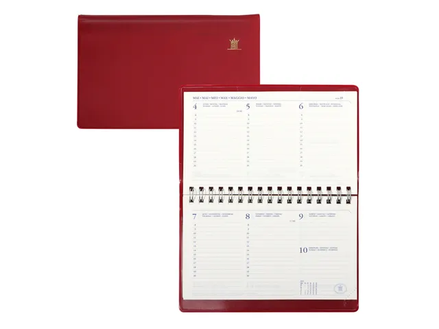 Agenda 2027 Ryam Compact Suprema 7dagen/2pagina's ringplastic bordeaux