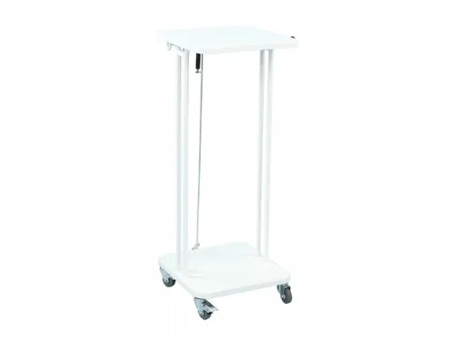 Verrijdbare Afvalzakhouder Saekko Boy met deksel 60 Liter Wit