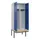 PBM-locker met bank,HxBxD 2120x800x815mm,2vak,vak B 400mm,draaigrendel
