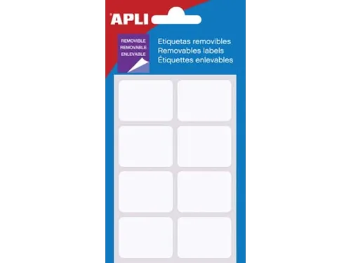 Apli Afneembare Witte Etiketten 25x40mm