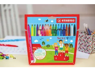 Viltstift STABILO Trio A-Z 378 240st assorti - 2