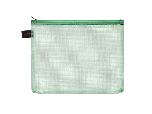 Ritszak Foldersys A5 PVC transp groen