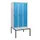 locker met bank,HxBxD 1950x900x815mm,3vak,vak B 300mm,draaigrendel