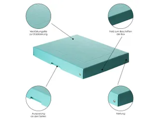 PureBox Pastell A4 bleu 40mm - 5