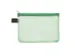 Trousse avec fermeture éclair Foldersys A6 PVC vert transparent