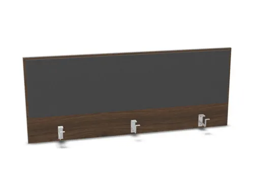 opzetpaneel bureau aanbouw achter NV bruin hickory antraciet 1400mm