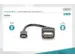 USB 2.0-adapterkabel OTG type mini B - A St/Bu 0,2m USB 2.0-compatibel