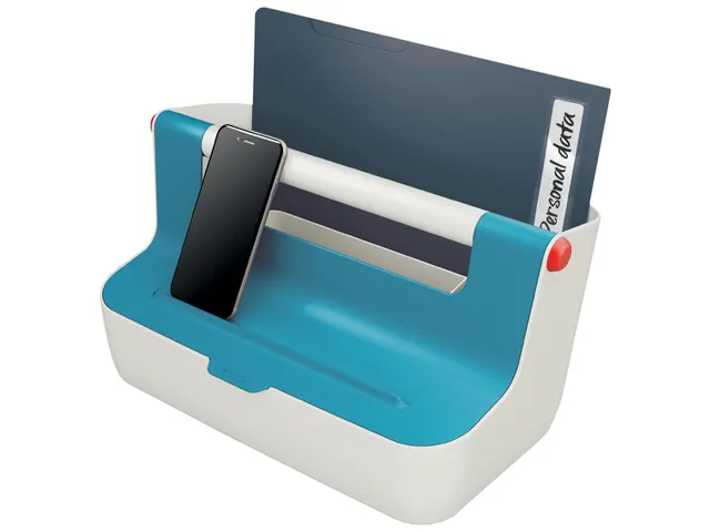 Opbergbox Leitz Cosy draagbaar kunststof blauw 214x196x367mm