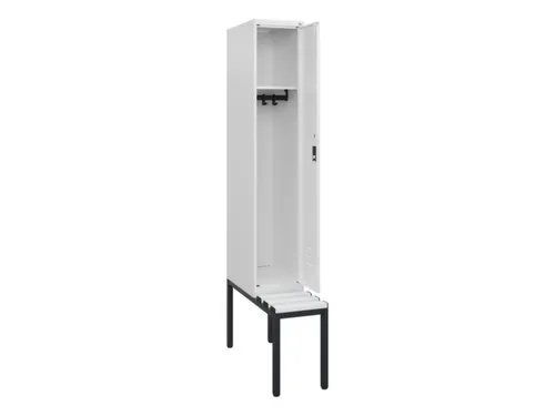 locker met bank,HxBxD 1950x300x815mm,1vak,vak B 300mm,cil.-slot