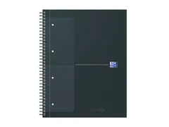 Spiraalblok Oxford International Notebook A4+ ruit 5x5mm Zwart