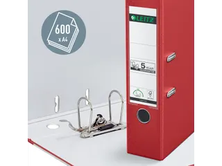 Leitz 1010 Ordner A4 80mm PP Rood 180° Mechaniek 600 Vel - 3