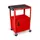 bijzetwagen,HxLxB 610-1060x610x460mm,rood,2niveau(s)