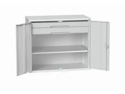 universele kast,HxBxD 1000x1300x550mm,1xStalen bodem,2lade(n)