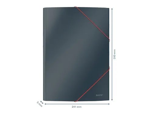 Elastomap Leitz Cosy A4 3-kleps grijs