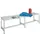 omkleedbank,HxLxD 430x1500x370mm,onderstel RAL3000