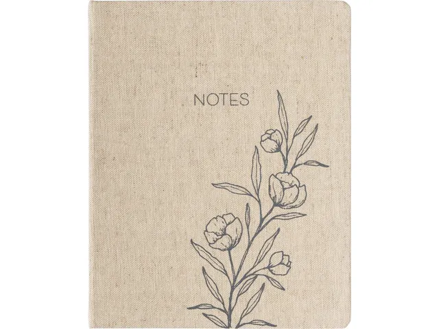 Carnet de notes Outline Floral ligné 20x25cm