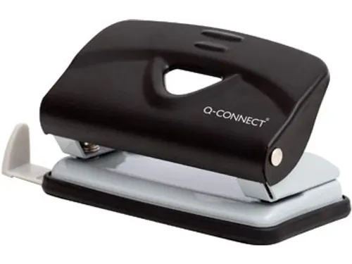 Q-CONNECT Light Duty perforator Metaal 2-gaats 10 vel Zwart