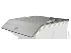 2-Dlg. Klapdeksel,Staal,V. Kiepbak 0,3M³,Verzinkt