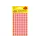 Etiket Zweckform 8mm rond blister 4 vel a 104 et. rood Non-permanent