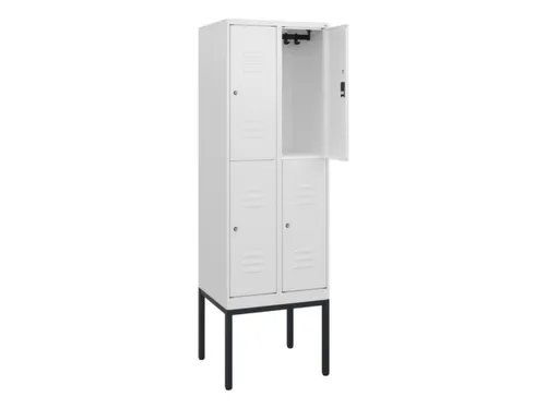 dubbeldekse locker,HxBxD 1950x600x500mm,2x2vak.,vak B 300mm