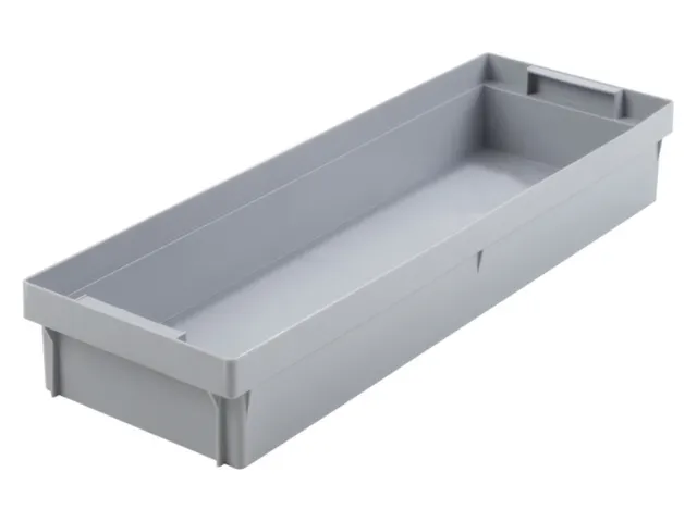 Bac de rangement,p. bac gerbable,HxLxl 80x560x178mm,division 1/2,PP