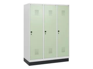 schoollocker,HxBxD 1630x1200x500mm,3vak,vak B 400mm,draaigrendel - 2