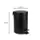 Afvalbak BRASQ pedaalemmer 3 liter zwart rvs