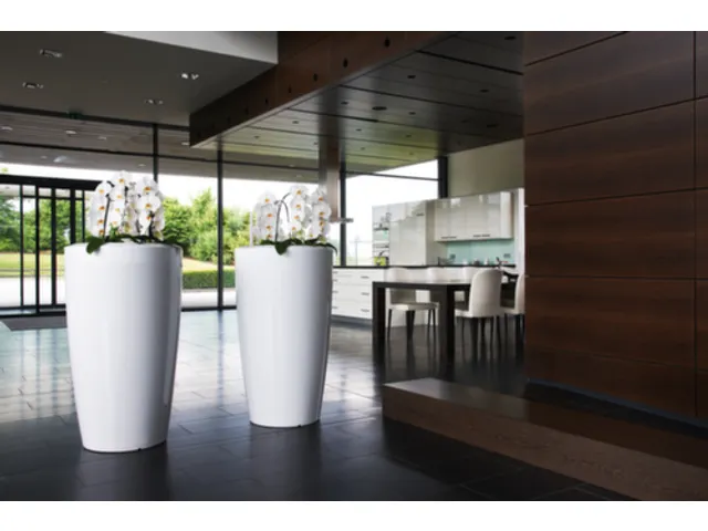 plantenzuil,rond,PE,signaalwit,HxØ 1100x620mm,80l