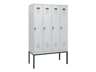 schoollocker,HxBxD 1950x1200x500mm,4vak,vak B 300mm,draaigrendel - 2