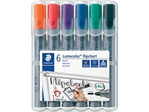 Staedtler Merkstift Lumocolor 6 Stuks