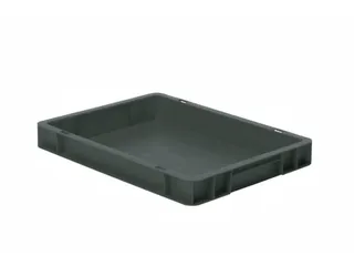 Euronorm-stapelbak 4.5l 50x400x300mm Wanden/bodem Gesloten Grijs - 1