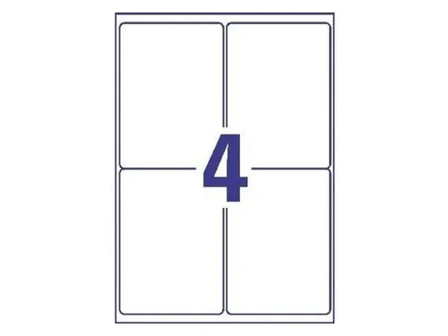 Avery B3483-50 Ultra Resistente Etiketten A4 105x148mm 200 Stuks