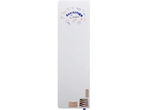 WALL-UP LRC Whiteboard 200x59,5cm Ronde Hoek Links