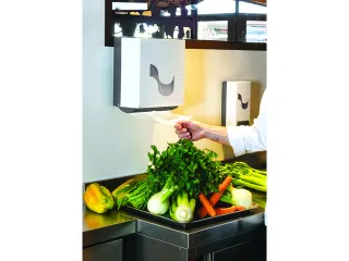 Handdoekautomaat Celtex Omnia Labor wit handmatig anti- bacterieel - 6