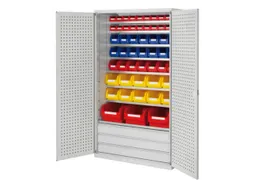 Ruime Bakkenkast 1950x1130x590mm 3laden 54 Magazijnbakken Geperf