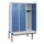 locker met bank,HxBxD 1950x1200x815mm,3vak,vak B 400mm,cilinderslot