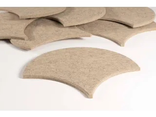 Akoestische PET-vilt Japanse Golf tegels beige 30x26cm 22 stuks - 3