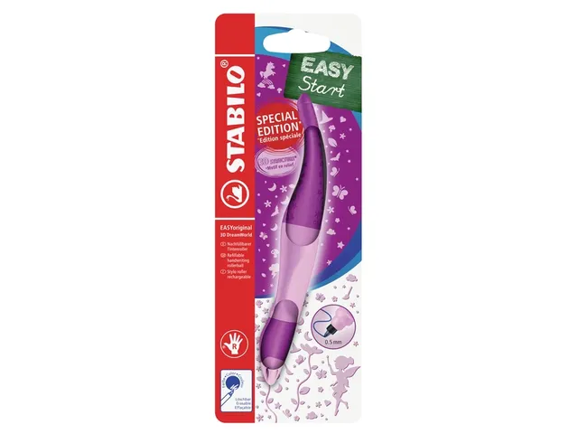 Rollerpen STABILO Easyoriginal 3D DreamWorld rechtshandig medium roze