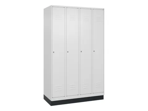 locker,HxBxD 1950x1200x500mm,4vak,vak B 300mm,cil.-slot,sokkel