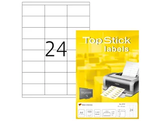 Etiketten universele labels A4 permanent 70x35mm Wit 2400 stuks - 1