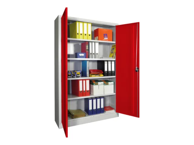 grootvolumekast met openslaande deuren,RAL7035,front RAL3000