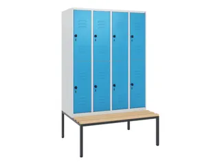 Dubbeldekse dekenkist,HxBxD 1950x1200x815mm,4x2vak.,vak B 300mm - 1